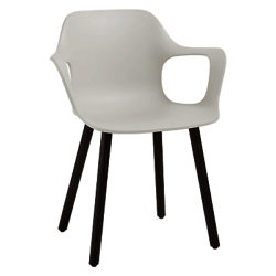 Vitra HAL Armchair Warm Grey / Dark Oak